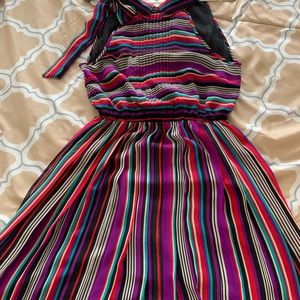 Stripe multi-color dress